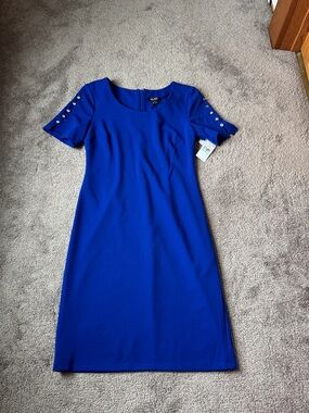 SLNY SL Fashions New York Blue Dress SIZE 8